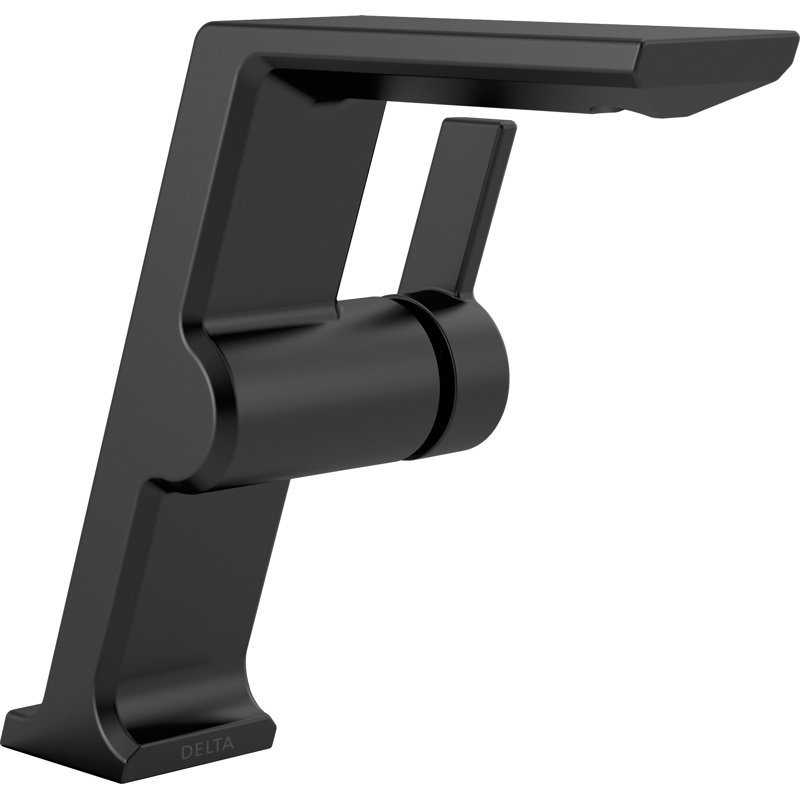 Pivotal Mid Height Vessel Sink Faucet Bathroom Faucet, Matte Black