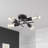 Nebraska 4 Light 18" Sputnik Modern Linear Semi Flush Mount-31798699