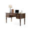 Le bureau de style américain est entièrement en bois massif et possède un bureau rectangulaire à 5 tiroirs.-735896800-735896813