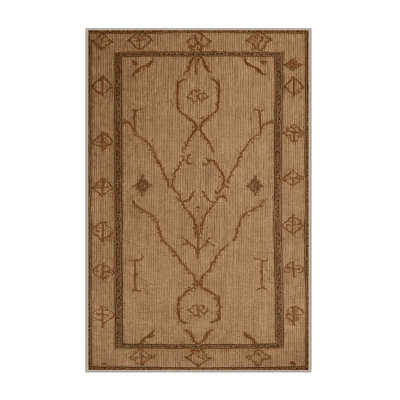 Machine Washable French Brown Area Rug
