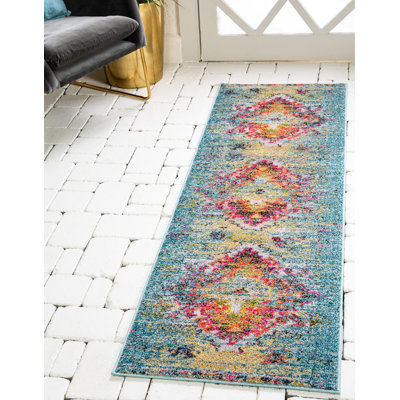 Tapis turquoise Jahanna