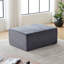 Canapé modulaire profond en velours côtelé avec porte-gobelets, aucun assemblage requis-1200525404