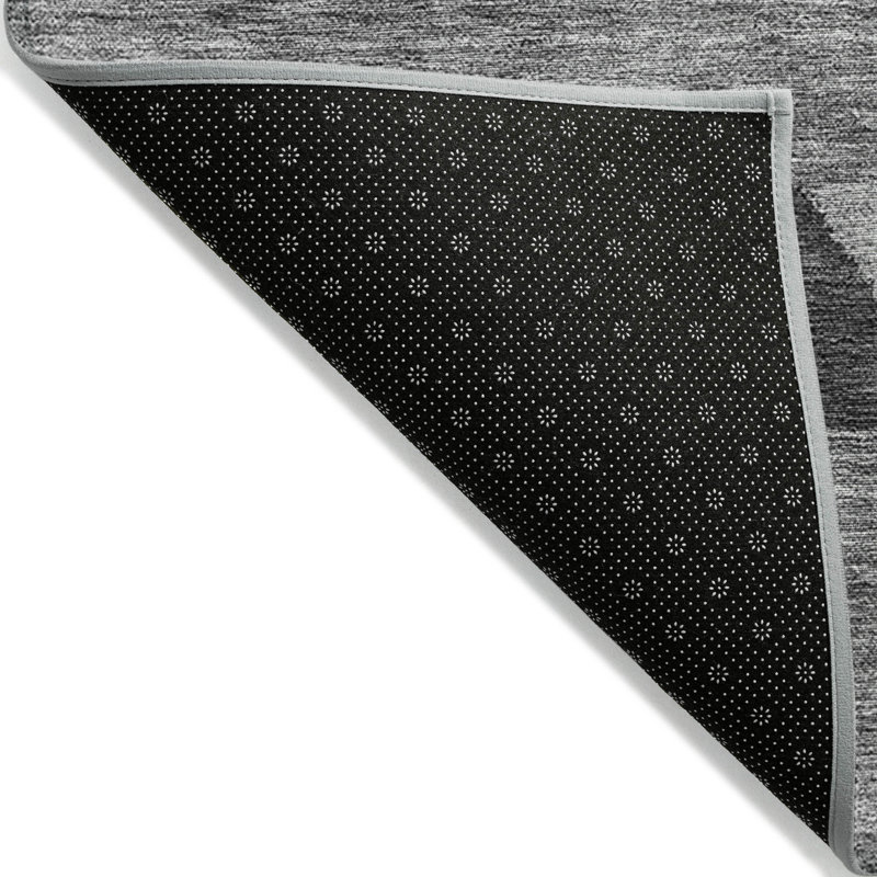 Tapis extérieur lavable gris anthracite et argenté 8 pi x 10 pi Southwestern