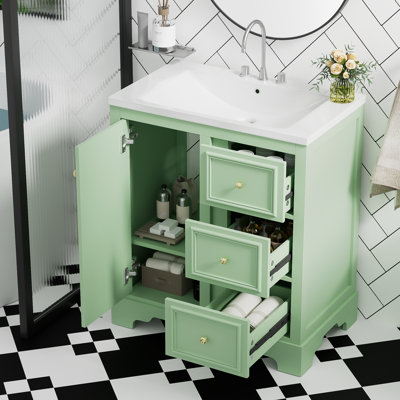 29.96'' Single Bathroom Vanity Base Only