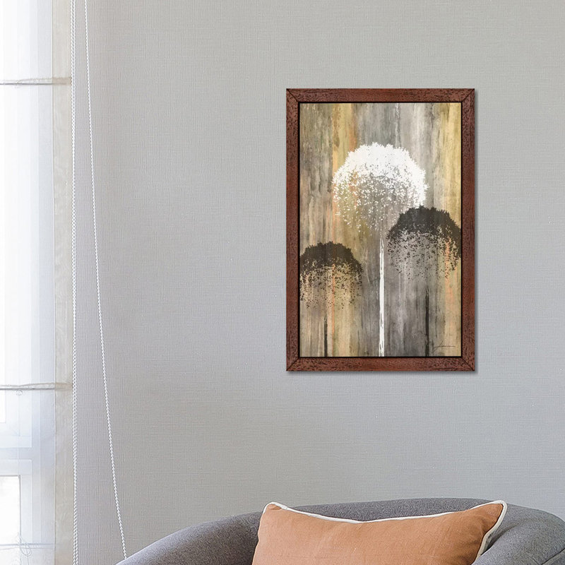 Rustic Garden I by James Burghardt - Print on Canvas, 66.04 cm H x 45.72 cm W, Brown Framed