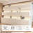 Foldable Paper Room Divider, Freestanding Movable Partition Wall with Display Shelves, No Drill Privacy Screen for Office, Exhibition & Event