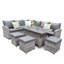 Rosen Wicker 9 - Person Garden Lounge Set with Cushions-112578399