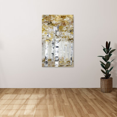 "Neutral Birch I" par Sally Swatland, reproduction sur toile