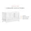 Scoot Crib And 3 Drawer Dresser, White And Washed Natural