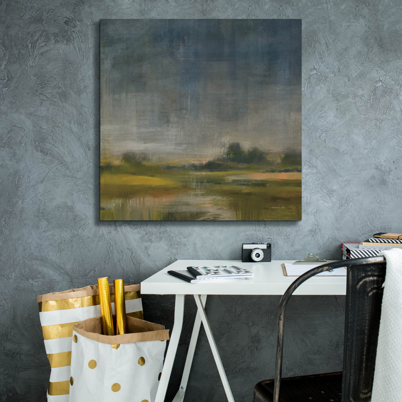 «Distant Shores» par Danhui Nai, art mural sur toile, H 26 po x l 26 po
