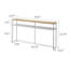  Yamazaki Home Tower Long Console Table For Entryway Or Hallways, Narrow Behind Sofa Table With Wooden Top And Metal Shelf - Shelf, 26" - Steel-99182030