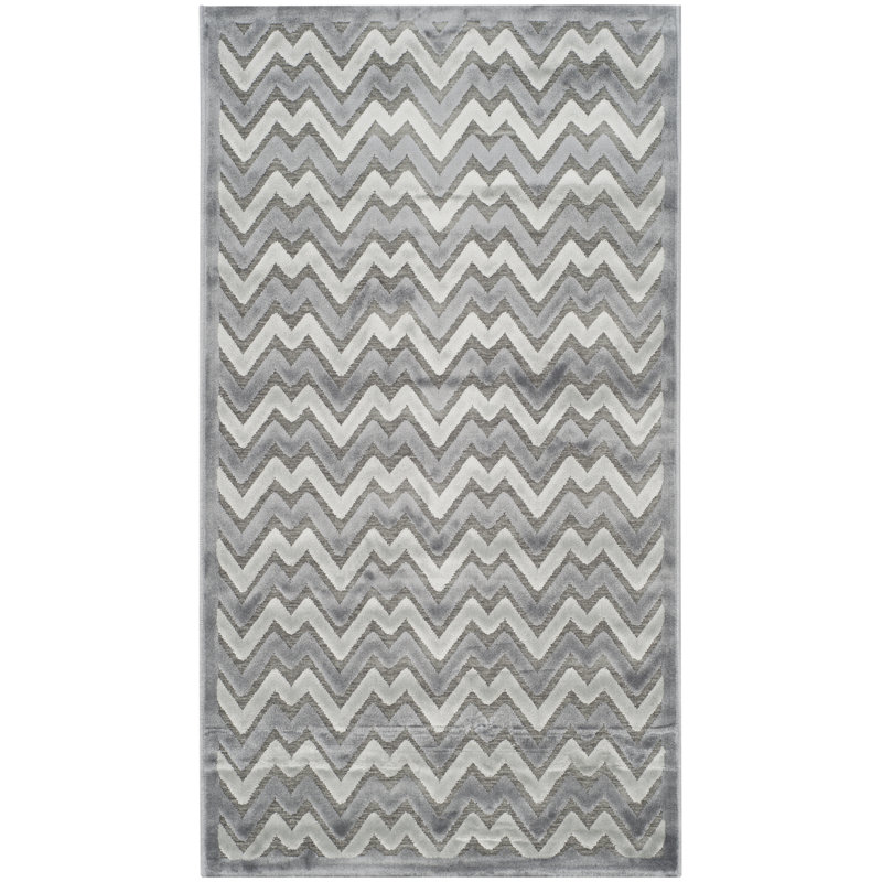 Drew Performance Chevron Rug, Rectangle 2'3" x 4'