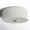 Juna 3 Light Linen Flush Mount