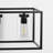 Saramarie 5 - Light Matte Black Kitchen Island Pendant with Clear Glass Shade