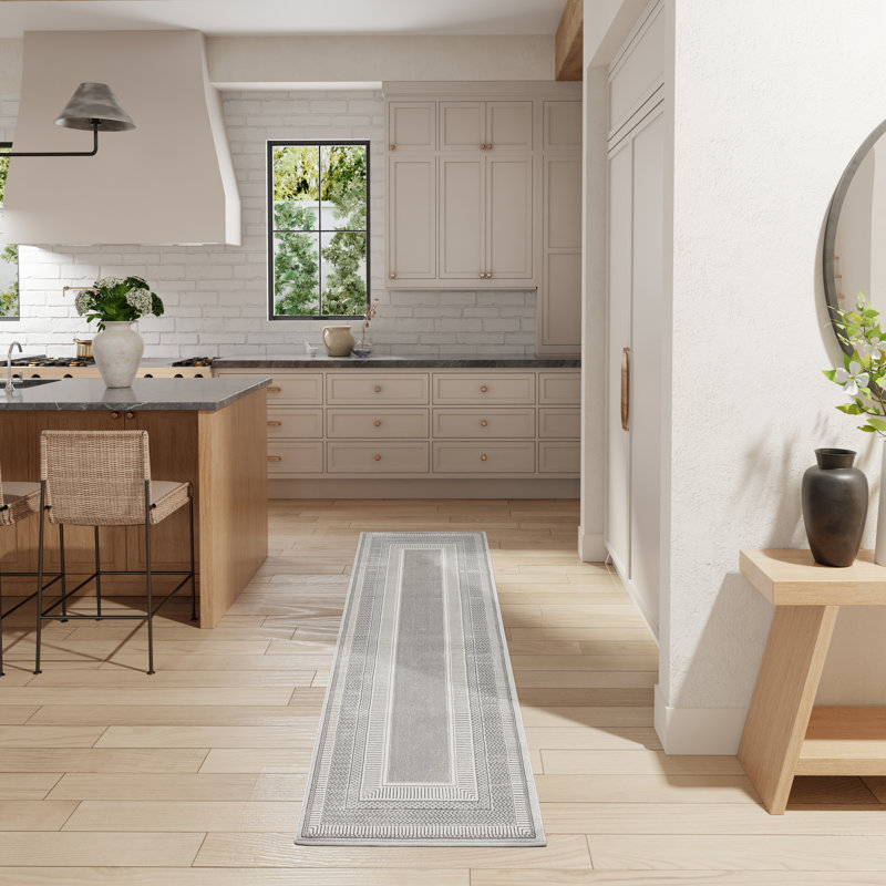 Muranda Geometric Area Rug, Runner 69 x 229cm