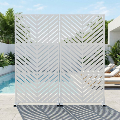 Metal Privacy Screen Fence Panel with Stylish Pattern