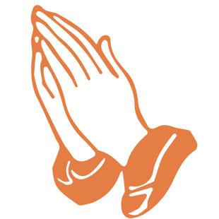 Décalcomanie murale prayer mains