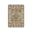 Tapis oriental brun en nylon tissé à la machine Mirtha-1802329680