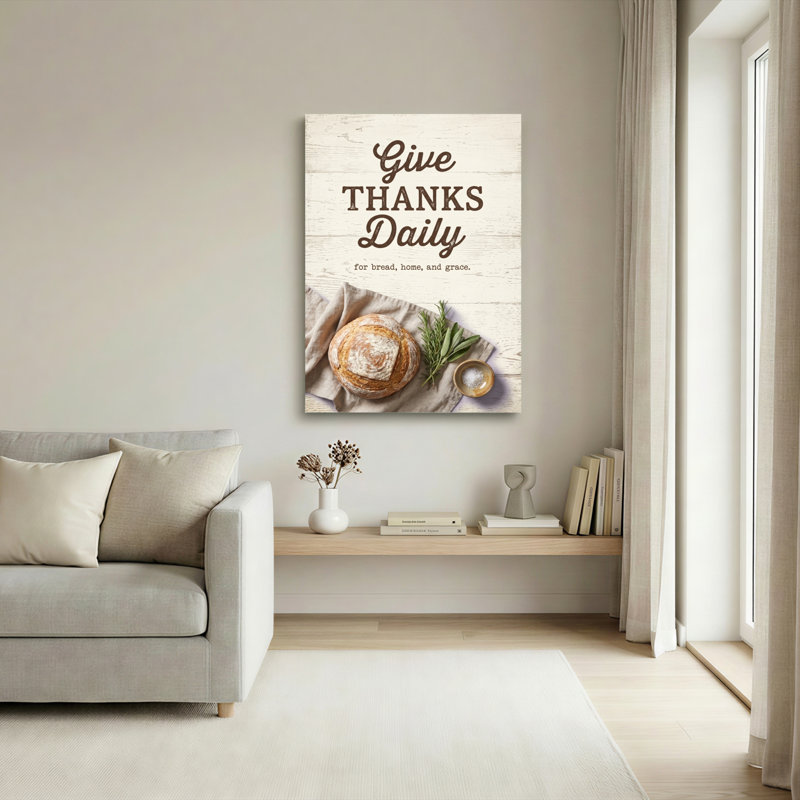 Ensemble de 1 tableau sur toile Bread Home, H 40 po x l 28 po, Wrapped Canvas