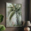 Palmier tropical II, reproduction encadrée - bois massif 50001-1795827313