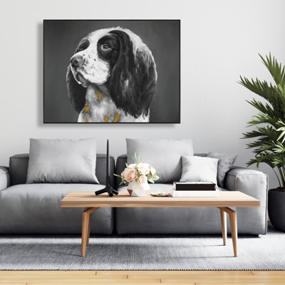 English Springer Spaniel Dog Canvas Art - Contemporary Home Decor