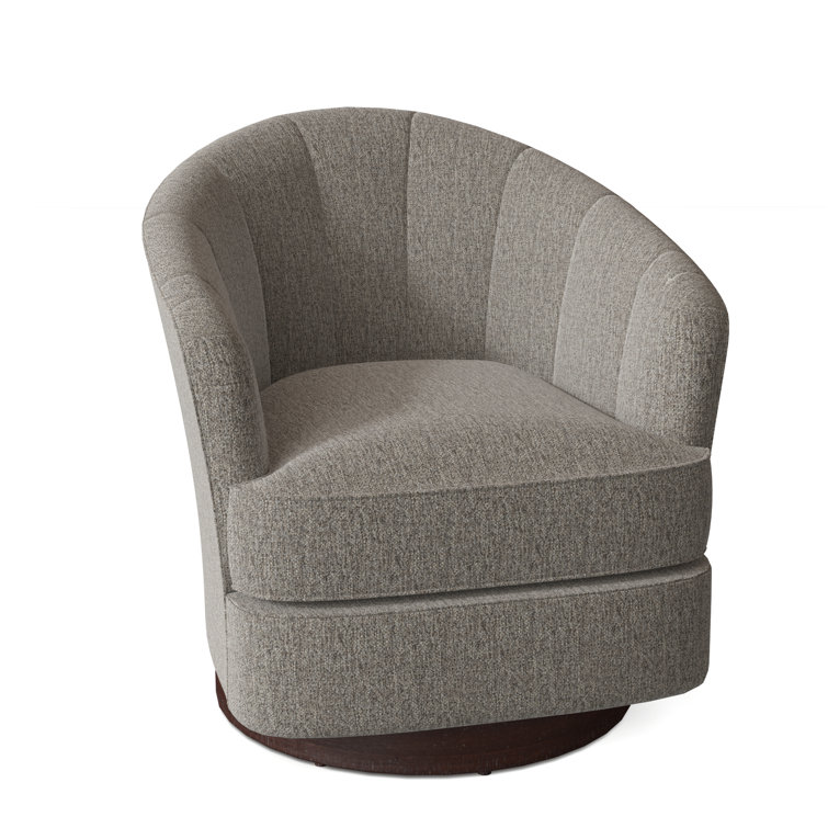 Tipsy Upholstered Swivel Barrel Chair