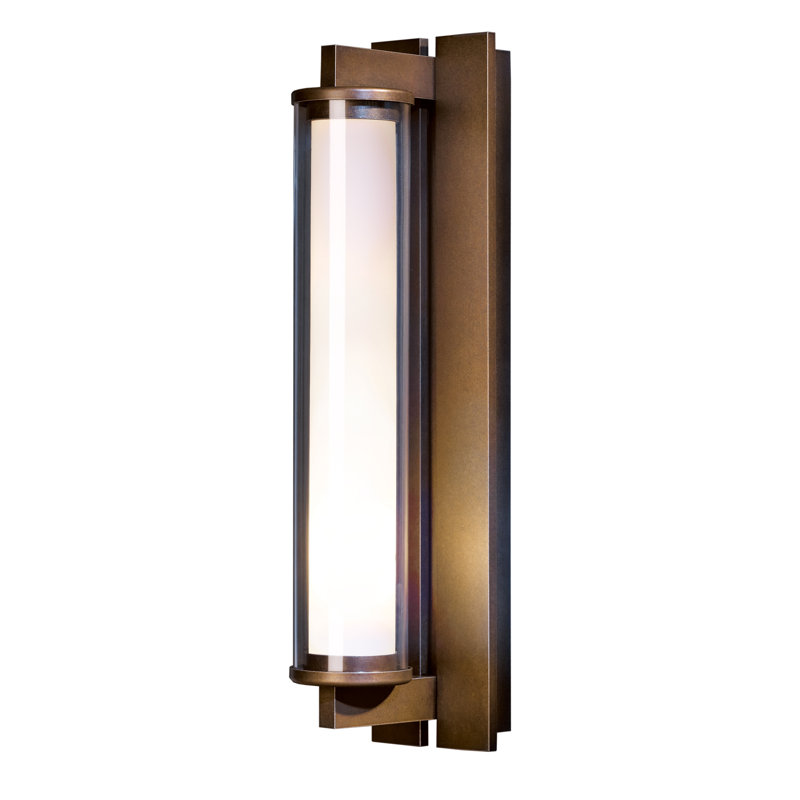 Fuse 1 - Bulb Outdoor Flush Mount, Coastal Bronze, 21" H x 4.6" W x 6.4" D