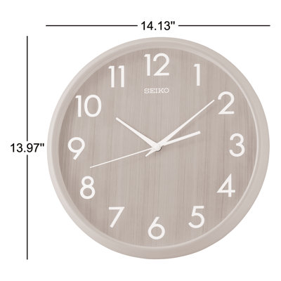 QXA810BLH Wall Clock, Dark Brown