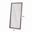Miroir pleine grandeur 70 po x 31 po, miroir mural, faux cadre en bois, miroir rétro pleine longueur, grand et élégant corps