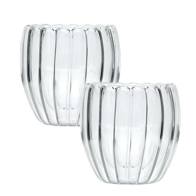 190ml Double Wall Glass, 2
