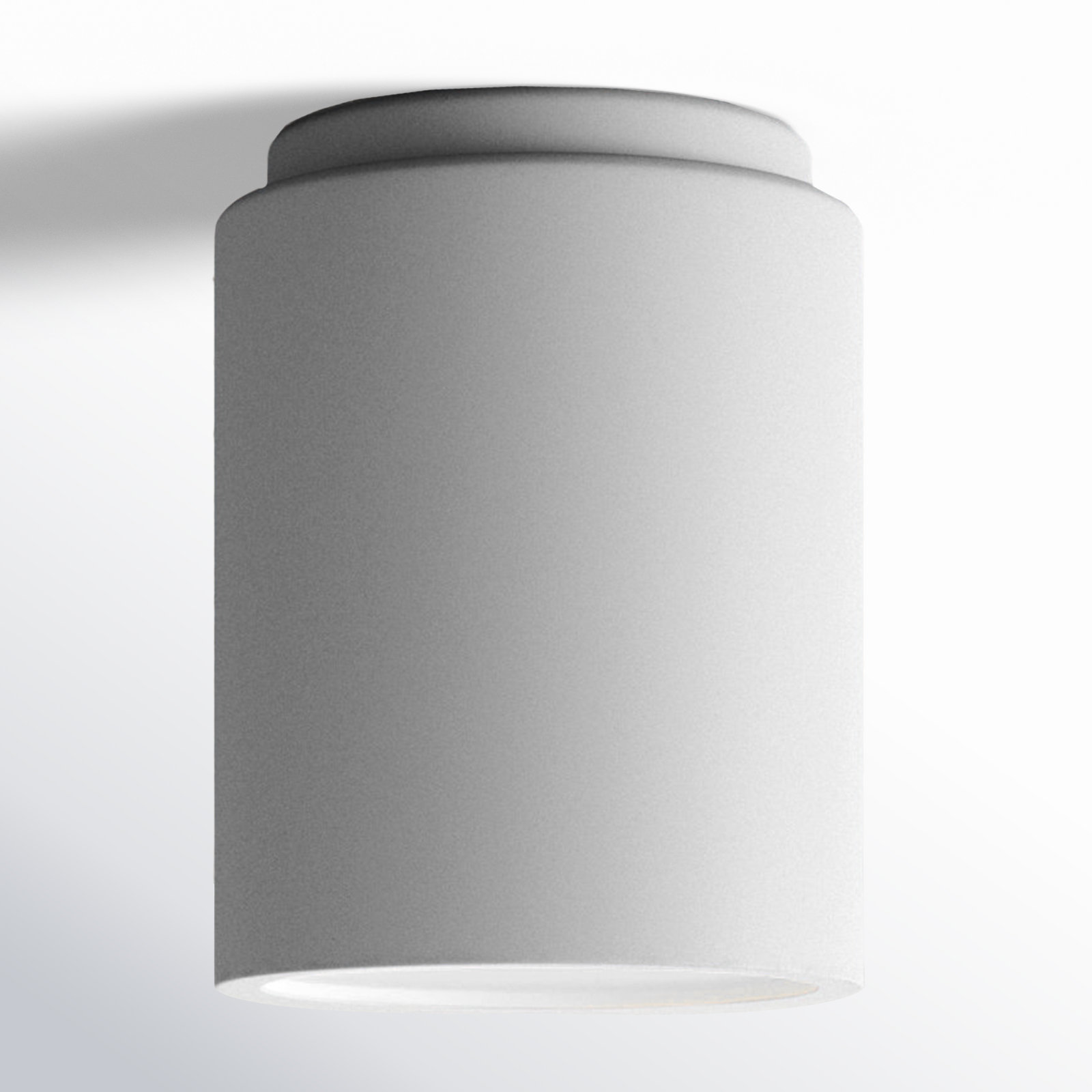 Sumatra Single Light Ceramic Flush Mount, Bisque, LED (Integrated)
