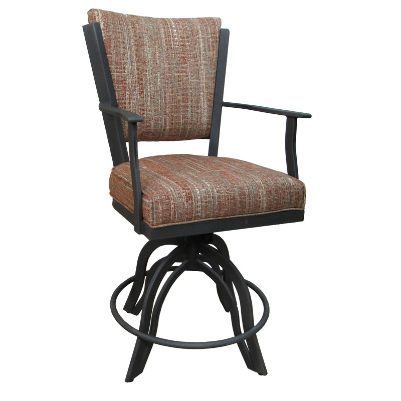 Tabourets de comptoir en métal Custom, Gris, Watusi garance, Tabouret de bar (siège d'une hauteur de 30 po)