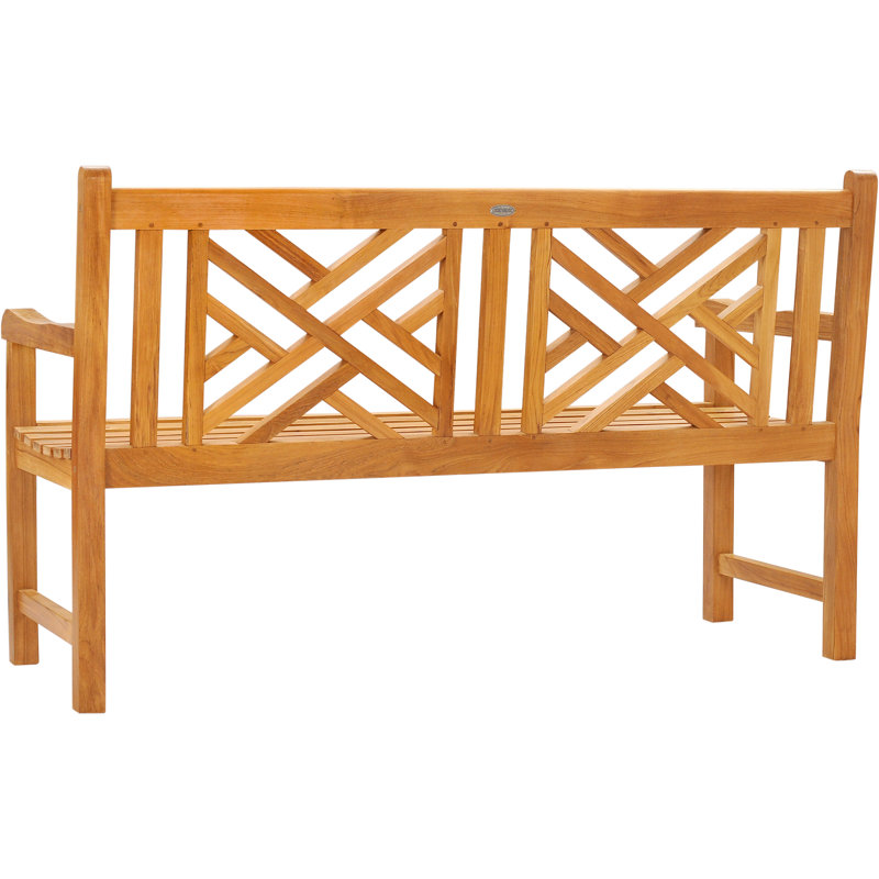 Acworth Outdoor Teak Bench, 59" W x 26" D