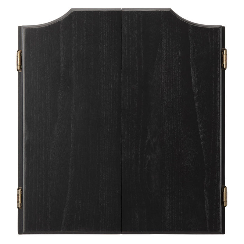 Hudson Black Solid Pine Dartboard Cabinet with Scoreboard