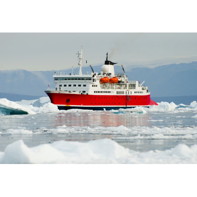 Expedition Ship, Greenland 1 Piece Wrapped Canvas Wall Art