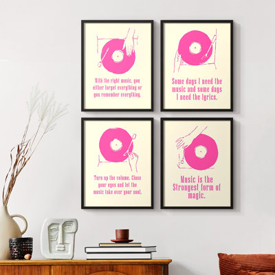 Runnel XV Framed Print - Set of 4