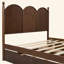 Grand lit plateforme rustique avec lit gigogne simple TG et 2 grands tiroirs de rangement - Bois de pin massif et panneau de fibres à densité moyenne, lit d'invité peu encombrant-616388936