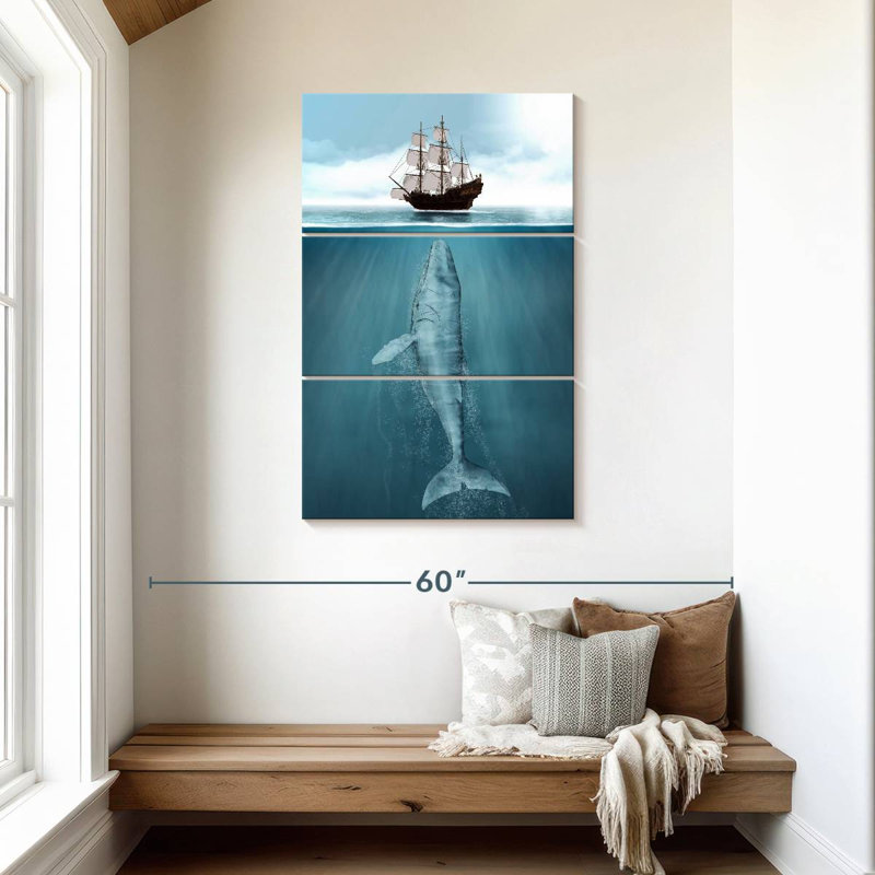 Brampt Large Whale, 45" H x 28" W