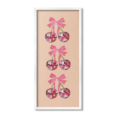Cerises avec rubans, estampe numériqueAmeliaNoyes