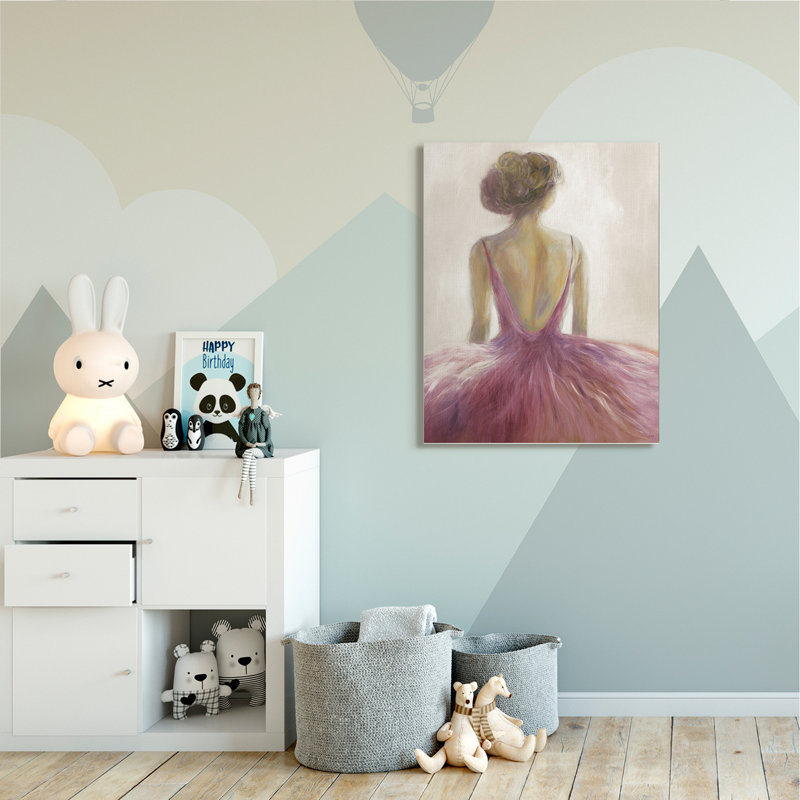 Ballerine tutu, danseuse, H 36 po x l 48 po x P 1,5 po, Toile tendue