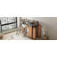 Lit mezzanine avec bureau en L et garde-robe-930420626