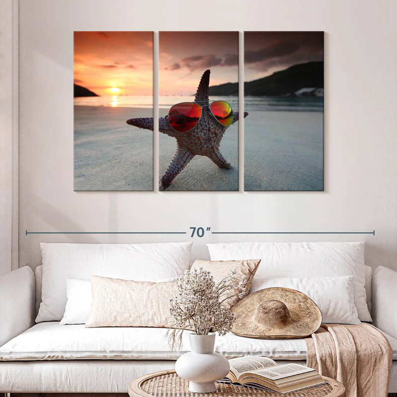 Cool Starfish, 32" H x 50" W
