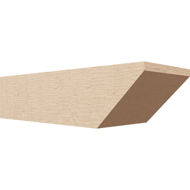 Queue de chevron Concord Woodgrain TimberThane, brun clair apprêté, H 4 po x l 16 po x P 6 po