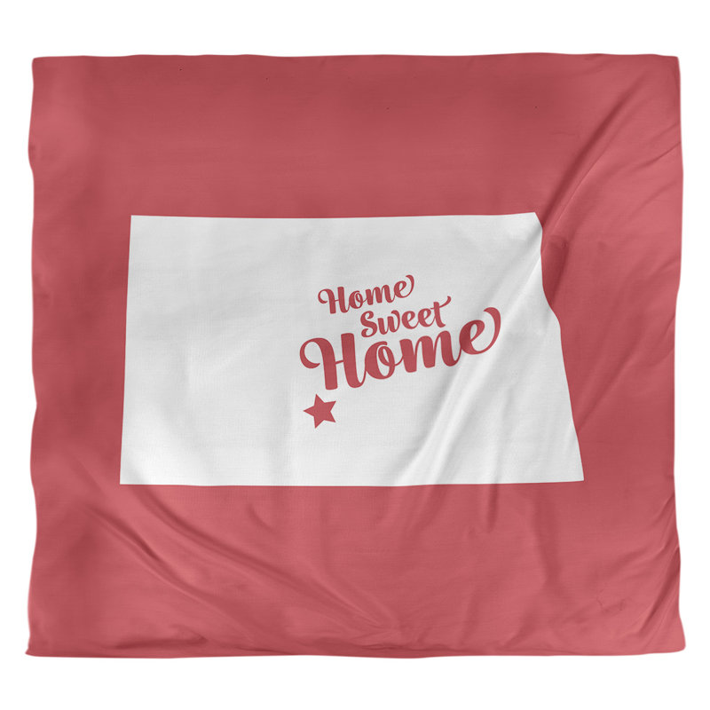 Housse de couette bismarck doux, Housse de couette pour très grand lit, Rouge, Microfibre