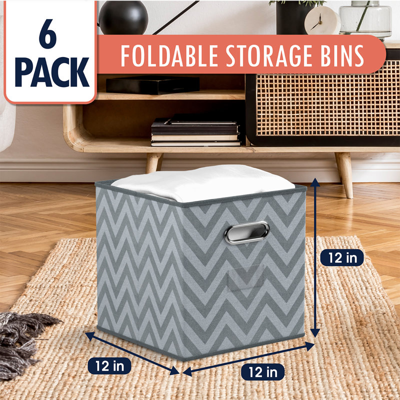 Rebrilliant Cardboard/Paper Bin, Grey