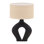 Delilah 16" Tall Table Lamp with Jute Shade, Black