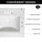 25 Inch Camilla Modern Vanity Top Single Sink with Backsplash, Solid White