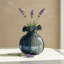 Vase en verre bicolore 6 "pour petits arrangements Solara (bleu / gris) Solara-272942225