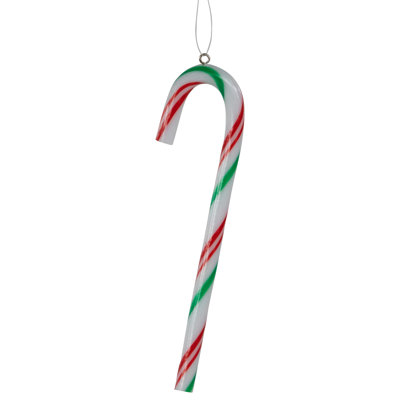 4'' Striped Candy Canes Holiday Shaped Ornament