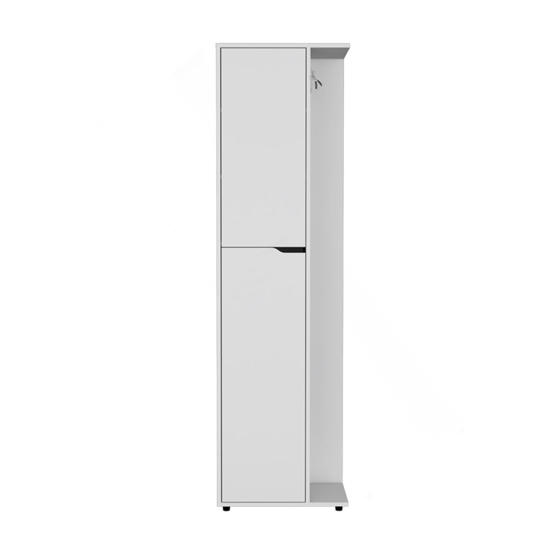 Armoire de rangement à balais Edmond, cuisine, blanc